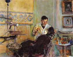 Edouard Vuillard Dr.Georges Viau in His Office Treating Annette Roussel Norge oil painting art